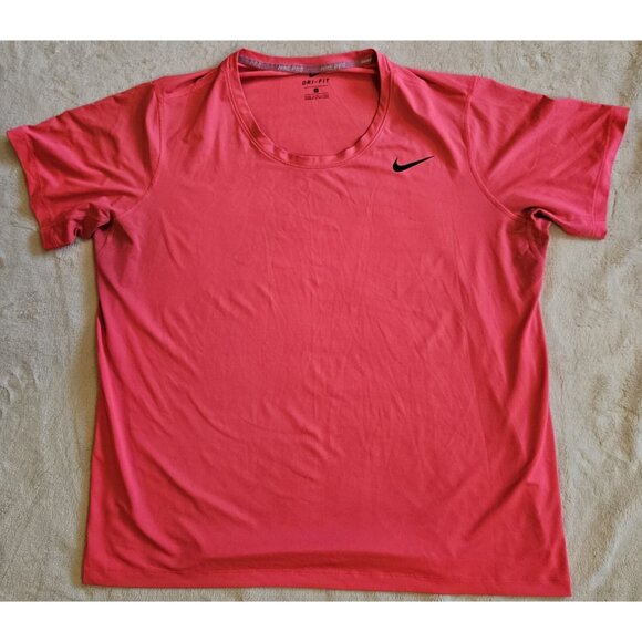 XL Men's Nike Pro Court Dri-Fit Advantage Tennis Shirt Pink - Picture 1 of 3